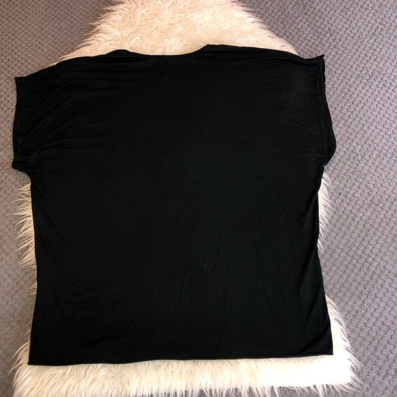 RACHEL PALLY Wrap Neckline Short Sleeve Top Sz S - Picture 6 of 8